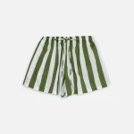 mikoh paseo green and white striped short - KITH-SHOP