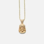 mini rest in peace pendant necklace in yellow gold by greg yuna - KITH-SHOP