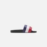 moncler basile black slides for ultimate comfort style - KITH-SHOP