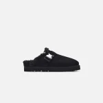 moncler black mon mule slide sandals - KITH-SHOP