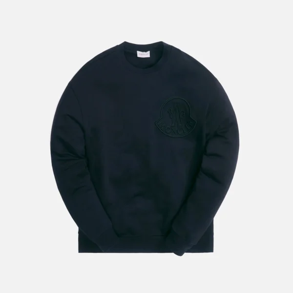 moncler crewneck sweater navy - KITH-SHOP