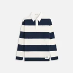 moncler dark blue long sleeve polo shirt - KITH-SHOP