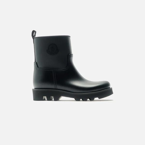 moncler ginnette black waterproof rain boots - KITH-SHOP