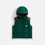 moncler green quilted down vest for women men - KITH-SHOP