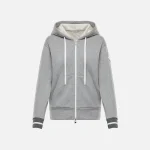 moncler grey hooded cardigan sweater - KITH-SHOP