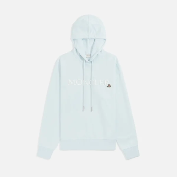 moncler light blue hooded sweater - KITH-SHOP