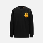 moncler long sleeve 1952 tee black - KITH-SHOP