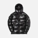 moncler maya black down puffer jacket insulated winter coat - KITH-SHOP