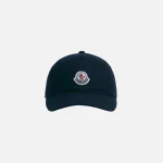 moncler navy baseball cap premium berretto hat - KITH-SHOP