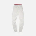 moncler striped waistband pants white - KITH-SHOP