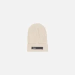 moncler tricot beanie hat in white - KITH-SHOP