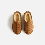 monogrammed kids shearling slippers cozy winter footwear by kithmas loft edition - KITH-SHOP