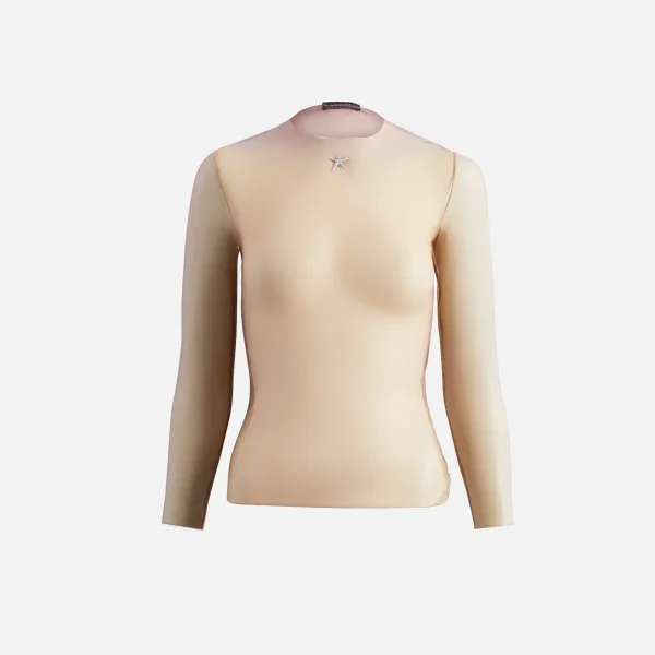 mugler tan multi colored degrad top - KITH-SHOP