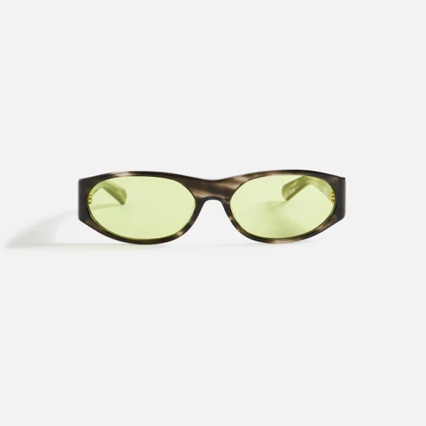 neon havana flatlist sunglasses bold solid style - KITH-SHOP