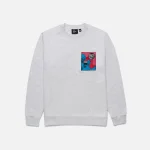 neurotic comic crewneck by parra ash grey - KITH-SHOP