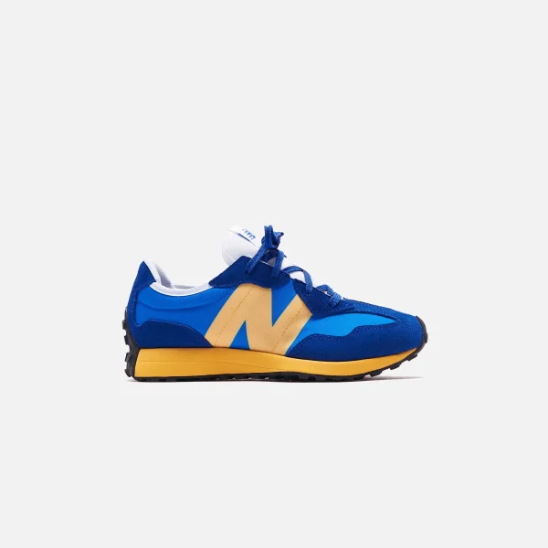 new balance 327 sneakers royal blue yellow - KITH-SHOP