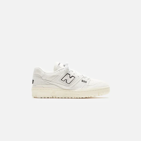 new balance 550 canvas shoes sea salt - KITH-SHOP