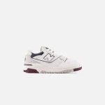 new balance 550 men s white natural indigo burgundy sneakers - KITH-SHOP