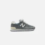 new balance 574 classic sneakers in grey and sky blue - KITH-SHOP