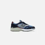 new balance 920 made in uk navy blue burgundy running shoes - KITH-SHOP