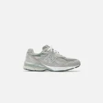 new balance 990v3 made in usa grey and white - KITH-SHOP