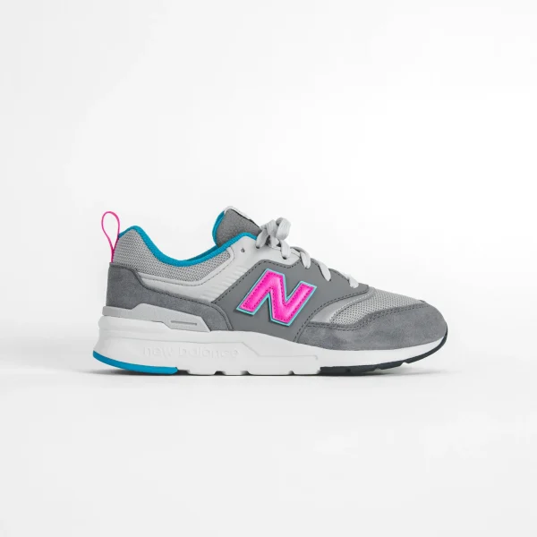 new balance 997 hv1 grade school shoes grey pink blue - KITH-SHOP