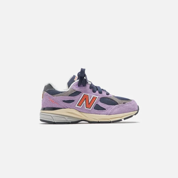 new balance pre school 990 v3 sneakers purple - KITH-SHOP