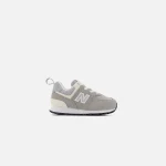 new balance toddler 574 bungee lace sneakers grey - KITH-SHOP