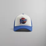 new york knicks kith x new era 9forty a frame trucker hat royal blue - KITH-SHOP