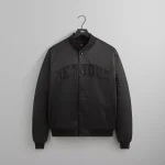 new york knicks x kith satin bomber jacket black - KITH-SHOP