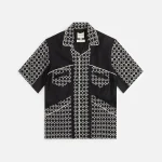 nicholas daley black mento embroidered shirt - KITH-SHOP