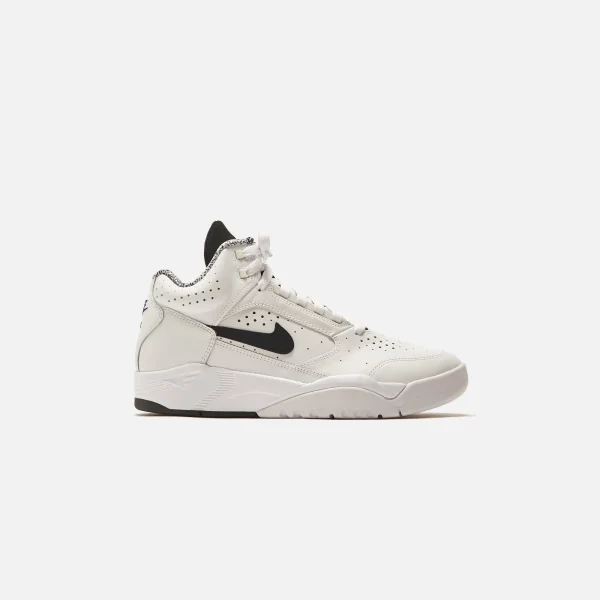 nike air flight lite mid sneakers white black - KITH-SHOP