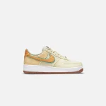 nike air force 1 07 premium coconut milk metallic gold green - KITH-SHOP