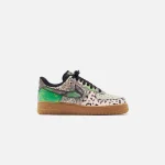 nike air force 1 07 qs black green spark gum light brown - KITH-SHOP