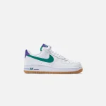 nike air force 1 07 white green noise court purple with gum sole - KITH-SHOP