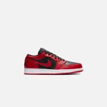 nike air jordan 1 low black and red sneakers - KITH-SHOP