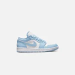 nike air jordan 1 low in white and ice blue - KITH-SHOP