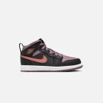 nike air jordan 1 mid se black sky orange sky mauve white - KITH-SHOP