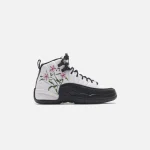 nike air jordan 12 retro for kids white black vivid green lavender mist team green - KITH-SHOP