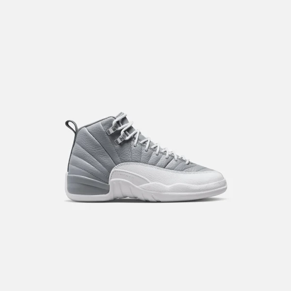 nike air jordan 12 retro gs stealth white cool grey - KITH-SHOP