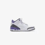 nike air jordan 3 retro white black dark iris violet haze - KITH-SHOP