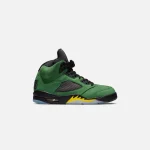 nike air jordan 5 retro se apple green black and yellow strike - KITH-SHOP