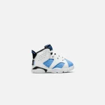 nike air jordan 6 retro td university blue white black college navy - KITH-SHOP