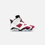 nike air jordan 6 retro white carmine black - KITH-SHOP