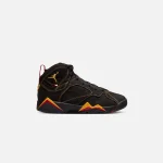 nike air jordan 7 retro for grade school kids black citrus varsity red - KITH-SHOP