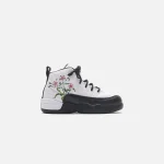 nike air jordan pre school 12 retro white black vivid green lavender mist team green gym red - KITH-SHOP