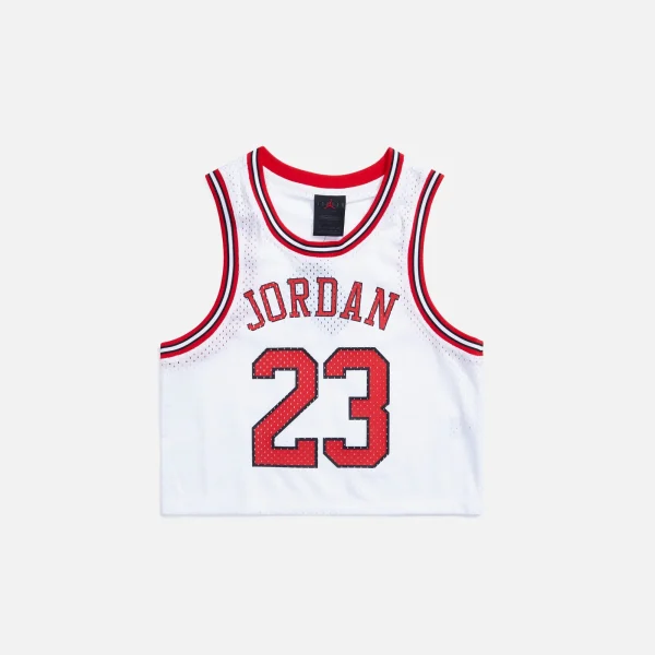 nike air jordan women s essential jersey white - KITH-SHOP