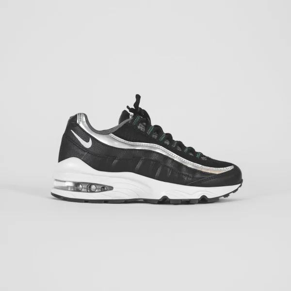 nike air max 95 y2k youth shoes black metallic silver dark grey pure platinum - KITH-SHOP