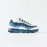 nike air vapormax 95 white new green and french blue lake - KITH-SHOP