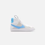 nike blazer mid for grade school white university blue black - KITH-SHOP